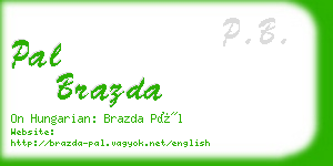 pal brazda business card